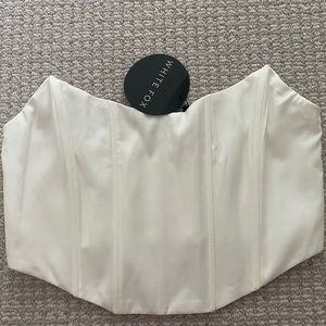 White fox boutique corset top